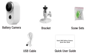 adorcam A4 Smart IP Camera with Battery - Emballage