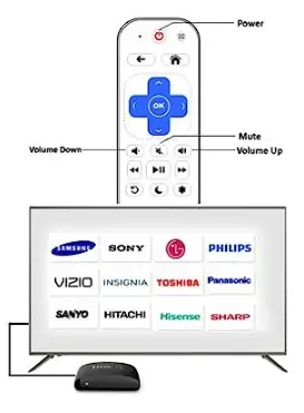 1-clicktech RT-AE07 Télécommande pour Roku TV-fig- (5)