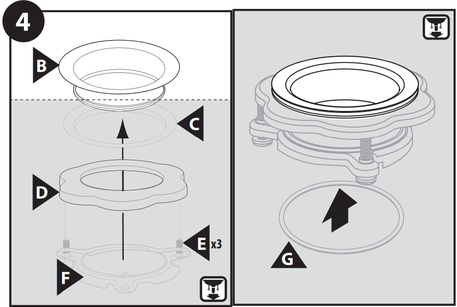 Broyeur à déchets MOEN GXP50C avec cordon d'alimentation - fig 10