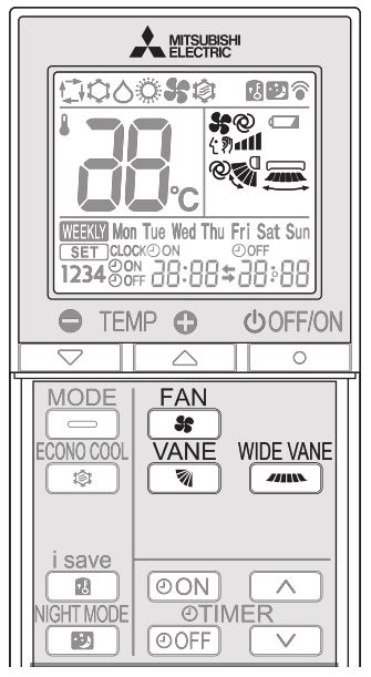 Mitsubishi-Electric-plit-Type-Air-Conditioners - FAN-SPEE- AND-AIRFLOW-DIRECTION-ADJUSTMENT