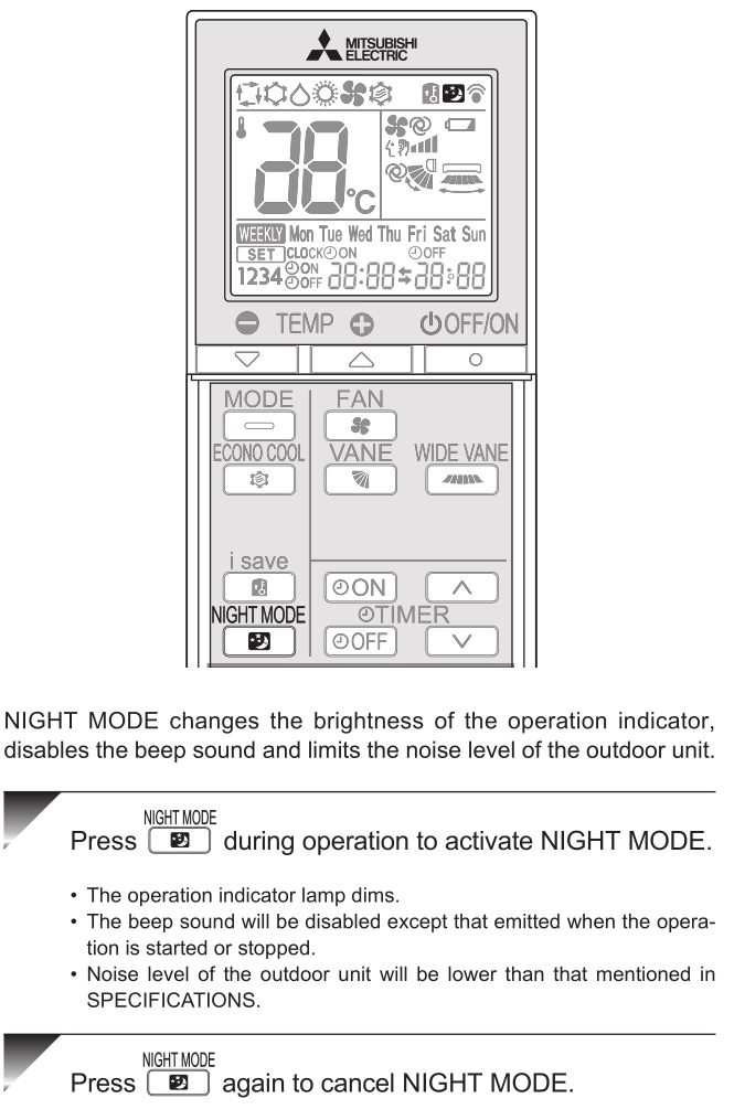 Mitsubishi-Electric-Split-Type-Air-Conditioners-NIGHT-MODE-OPERATION (en anglais)