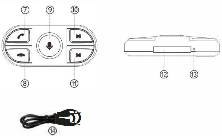 Artsun Enterprise VM-216 Émetteur FM Bluetooth avec télécommande 2