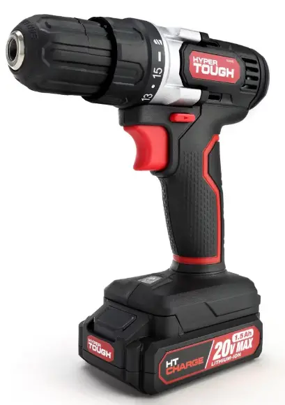 HYPER-TOUGH-20-VOLT-MAX-CORDLESS-DRILL