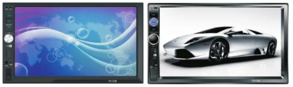 Hikity 7023B Double Din Car Stereo 7 Inch Touch Screen Car Radio -