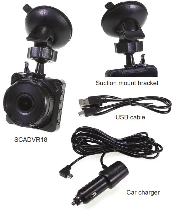 Ensemble SCA Full HD 1080P Dash Cam