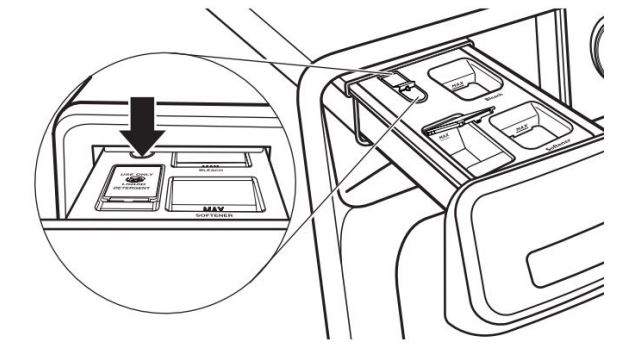 Whirlpool Front Load Washer Owner's Manual - Appuyez sur la languette de déverrouillage et tirez tout droit pour retirer le distributeur.