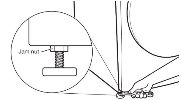 Whirlpool Front Load Washer Owner's Manual - Serrer les pieds de nivellement