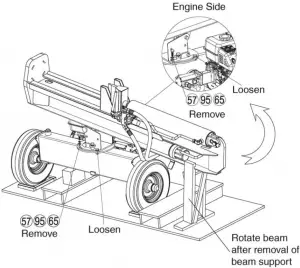 Fendeur de bûches COUNTYLINE LSP2501 ÉTAPE 4