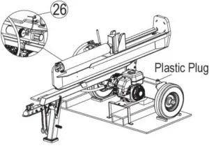 Fendeur de bûches COUNTYLINE LSP2501 ÉTAPE 6a