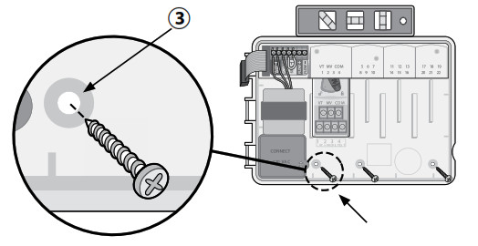 Contrôleur RAIN BIRD ESP-ME3 - Montage du contrôleur 2