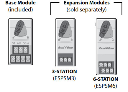 Contrôleur RAIN BIRD ESP-ME3 - Extension des stations