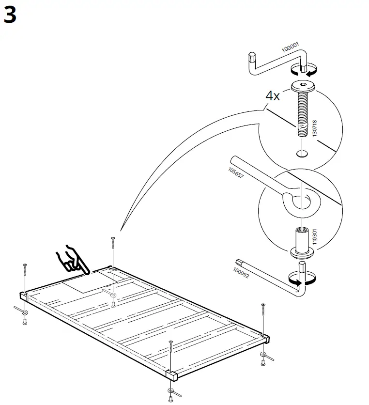 IKEA SUNDVIK Lit Blanc 60x120 cm-fig-4