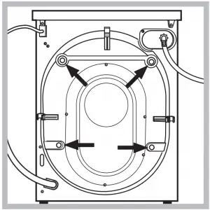 Schéma de la machine à laver INDESIT, dessin technique