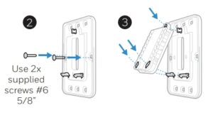 Honeywell-T6-Manual-Thermostat-Cover-Plate-installation