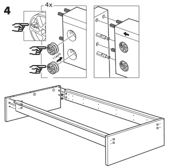 IKEA MALM Lit-1-4