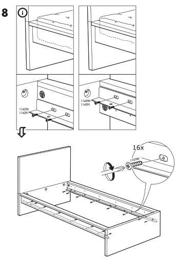 IKEA MALM Lit-1-8