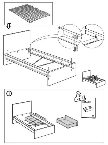 IKEA MALM Lit-1-10