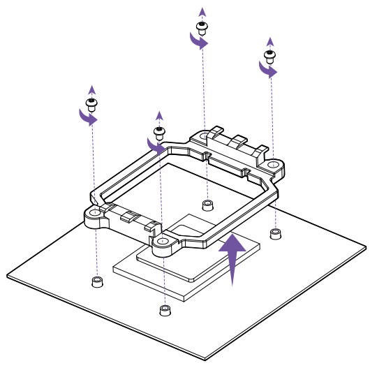 NZXT Kraken Z53 RGB 240mm Liquid Cooler avec écran LCD - SUPPORT DE RETENTION