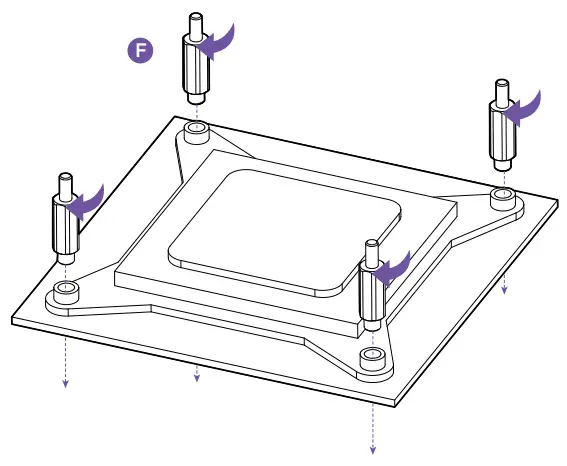 NZXT Kraken Z53 RGB 240mm Liquid Cooler avec écran LCD - PRÉPARATION DE LA PLAQUE DE FOND