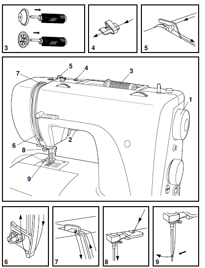 Machine à coudre Singer 50T8 E99670 fig-12