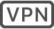 L'icône d'état du VPN.