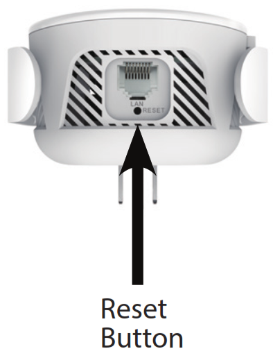 D-Link Wi-Fi Range Extender - Bouton de réinitialisation