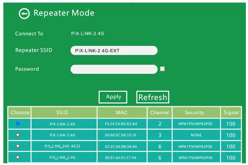 PIX LINK WR22 300Mbps WiFi Wireless Signal Amplification Enhancement Extende-router