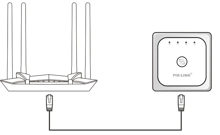 PIX LINK WR22 300Mbps WiFi Wireless Signal Amplification Enhancement Extende-cable