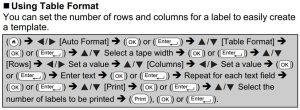 FIG 67 Utilisation du format tableau