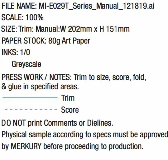 MERKURY MA-3393 Wireless Bluetooth Earbuds with Charging Case User Manual - SPECIFICATIONS DE L'IMPRIMANTE