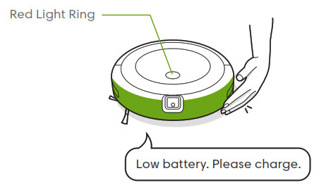 Aspirateur robot iROBOT Roomba j7+ - Batterie faible