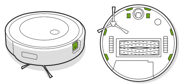 iROBOT Roomba j7+ Robot Aspirateur- Contacts de charge