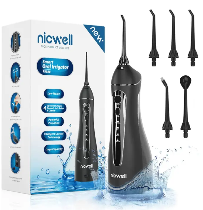 Nicwell-F5025-Flosser-dentaire-à-l'eau-sans-cordon-pour-les-dents-Produit