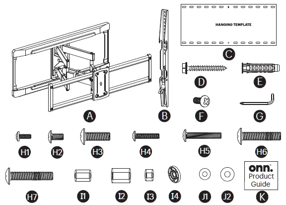 onn-VIPRB-100027961-Full-Motion-TV-Wall-Mount-1