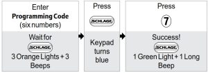 SCHLAGE FE595 Serrures à clavier à boutons - Activer ou désactiver le verrouillage et laisser le cadenas (BE365 seulement)