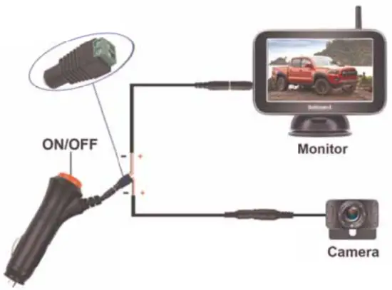 DoHonest V25 HD Digital Wireless Backup Camera and Monitor Kit - Image