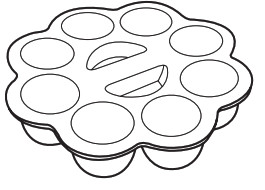 NINJA Foodi 9-in-1 Multi-Cooker OP350UK- Moule à Muffins en Silicone