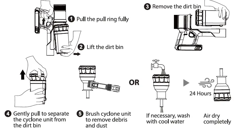 BELIFE V11 Aspirateur sans fil-10