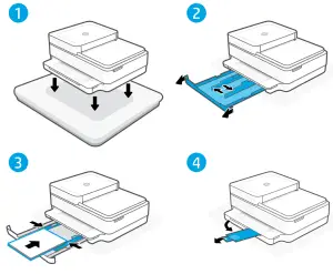 hp ENVY 6400e All in One Series Printer - Chargement du papier