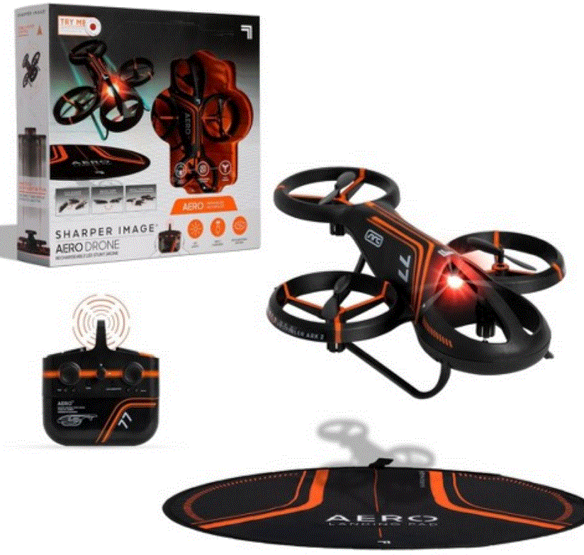 SHARPER-IMAGE-GC88752-68-Rechargeable-Aero-Stunt-LED-Drone-PRODUCT