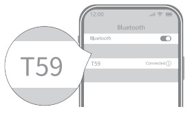 GOLREX T59 Casque d'écoute sans fil Bluetooth - app1