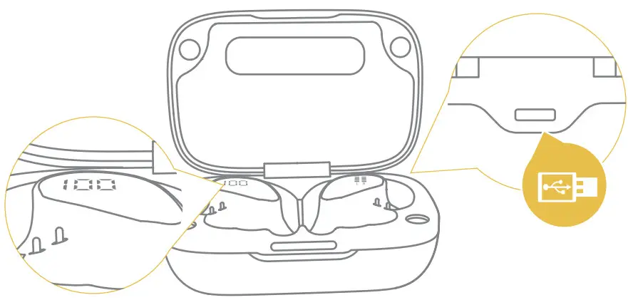 GOLREX T59 Casque d'écoute sans fil Bluetooth - charge