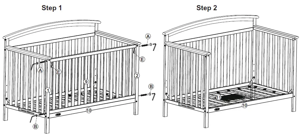 Lit d'enfant convertible Graco-benton-fig-29