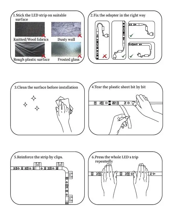 KSIPZE ST52 Bande Lumineuse RVB pour la Maison avec APP 3