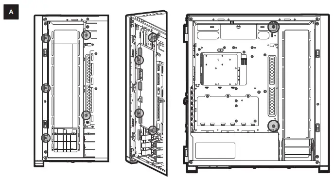 CORSAIR 7000D7000D AIRFLOW Full Tower PC Case - REMOVING THE CABLE BAR A