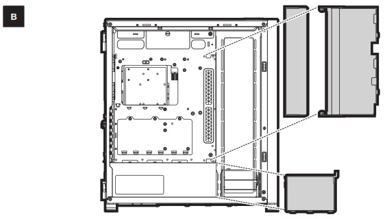 CORSAIR 7000D7000D AIRFLOW Full Tower PC Case - REMOVING THE CABLE BAR REMOVING THE CABLE B