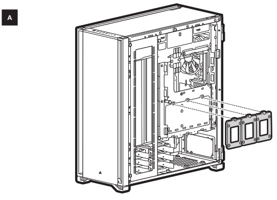 CORSAIR 7000D7000D AIRFLOW Full Tower PC Case - INSTALLATION DES SSDS A