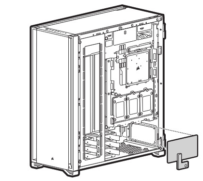 CORSAIR 7000D7000D Boîtier tour complet AIRFLOW - FENÊTRE D'ALIMENTATION AMOVIBLE