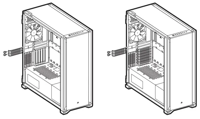 CORSAIR 7000D7000D Boîtier PC tour complet AIRFLOW - INSTALLATION DES CARTES PCI-e