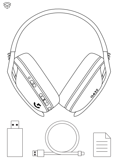 logitech G435 Lightspeed Wireless Gaming Headset - figure 1